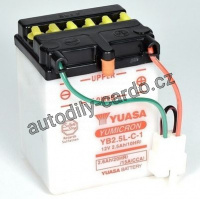 Motobaterie YUASA YB2.5L-C-1 2,5Ah 19A 12V P+ /80x70x105/