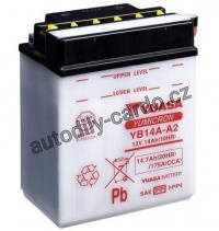 Motobaterie YUASA YB14A-A2 14Ah 190A 12V L+ /134x89x176/