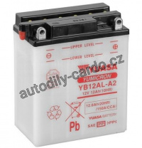 Motobaterie YUASA YB12AL-A2 12Ah 165A 12V P+ /134x80x160/