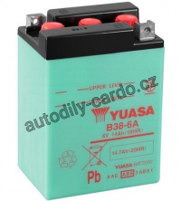 Motobaterie YUASA B38-6A 13Ah 6V P+ /119x83x161/