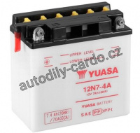 Motobaterie YUASA 12N7-4A 7Ah 74A 12V L+ /135x75x133/