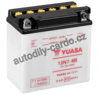 Motobaterie YUASA 12N7-4B 7Ah 74A 12V L+ /135x75x133/