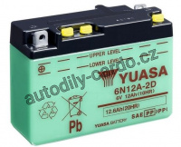 Motobaterie YUASA 6N12A-2D 12Ah 6V L+ /156x57x116/