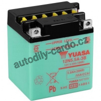 Motobaterie YUASA 12N5.5A-3B 5,5Ah 58A 12V L+ /103x90x114/