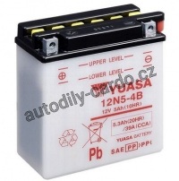 Motobaterie YUASA 12N5-4B 5Ah 39A 12V L+ /120x60x130/