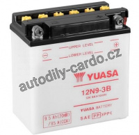 Motobaterie YUASA 12N9-3B 9Ah 85A 12V P+ /135x75x139/