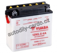 Motobaterie YUASA 12N5.5-4A 5,5Ah 60A 12V L+ /135x60x130/