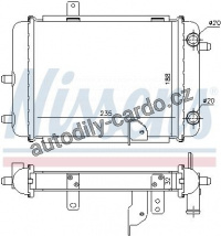 Chladič motoru NISSENS 60363