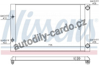 Chladič motoru NISSENS 60427