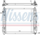 Chladič motoru NISSENS 606139