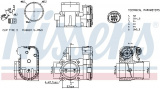 Hrdlo škrticí klapky NISSENS 955093