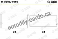 Ojniční ložisko GLYCO 71-3952/4 STD - sada
