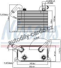 Chladič oleje automatické převodovky NISSENS 90841