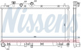 Chladič motoru NISSENS 67721