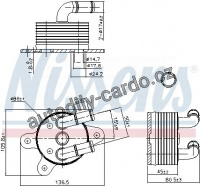 Chladič oleje automatické převodovky NISSENS 90842