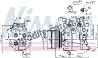 Kompresor klimatizace NISSENS 89246