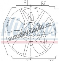 Ventilátor chladiče NISSENS 85381