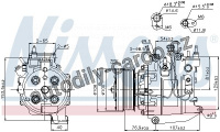 Kompresor klimatizace NISSENS 89247