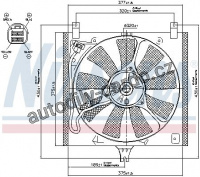 Ventilátor chladiče NISSENS 85385