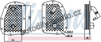 Chladič motorového oleje NISSENS 90734
