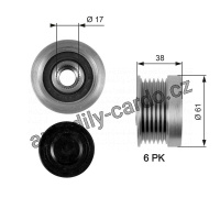 Alternátorová volnoběžka (předstihová spojka) GATES (GT OAP7036) - VOLVO