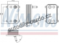 Chladič motorového oleje NISSENS 90735