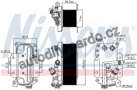 Chladič oleje automatické převodovky NISSENS 90936