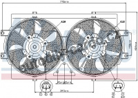 Ventilátor chladiče NISSENS 85388