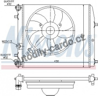 Chladič motoru NISSENS 64103