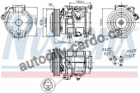 Kompresor klimatizace NISSENS 89250