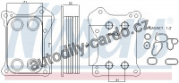 Chladič motorového oleje NISSENS 90739