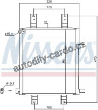 Chladič klimatizace NISSENS 940554