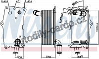 Chladič oleje automatické převodovky NISSENS 91104