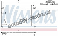 Chladič klimatizace NISSENS 94428