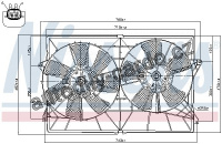 Ventilátor chladiče NISSENS 85393