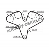 Rozvodový řemen GATES (GT 5387XS) - NISSAN