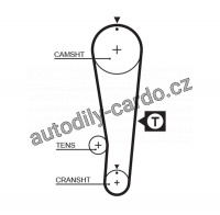 Rozvodový řemen GATES (GT 5393XS) - SUZUKI