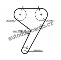 Rozvodový řemen GATES (GT 5304) - FIAT