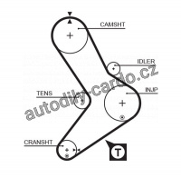 Rozvodový řemen GATES (GT 5039) - FIAT, IVECO, RENAULT