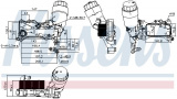 Chladič motorového oleje NISSENS 90836