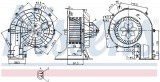 Vnitřní ventilátor NISSENS 87078