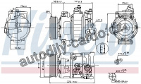 Kompresor klimatizace NISSENS 89211