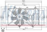 Ventilátor chladiče NISSENS 85327