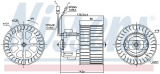 Vnitřní ventilátor NISSENS 87143