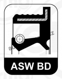 Těsnící kroužek hřídele ELRING (ELR 045.772)