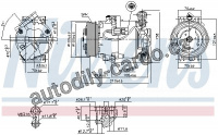 Kompresor klimatizace NISSENS 89215