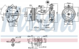 Kompresor klimatizace NISSENS 89215