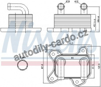 Chladič motorového oleje NISSENS 90682
