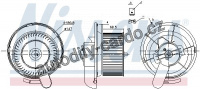 Vnitřní ventilátor NISSENS 87145