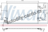 Chladič klimatizace NISSENS 94777